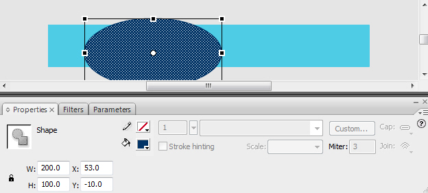 Frame 25 of the Shape Layer