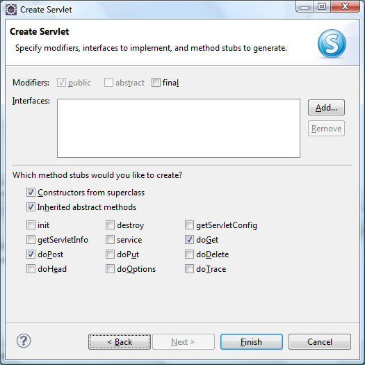 selection of methods to overwrite, etc